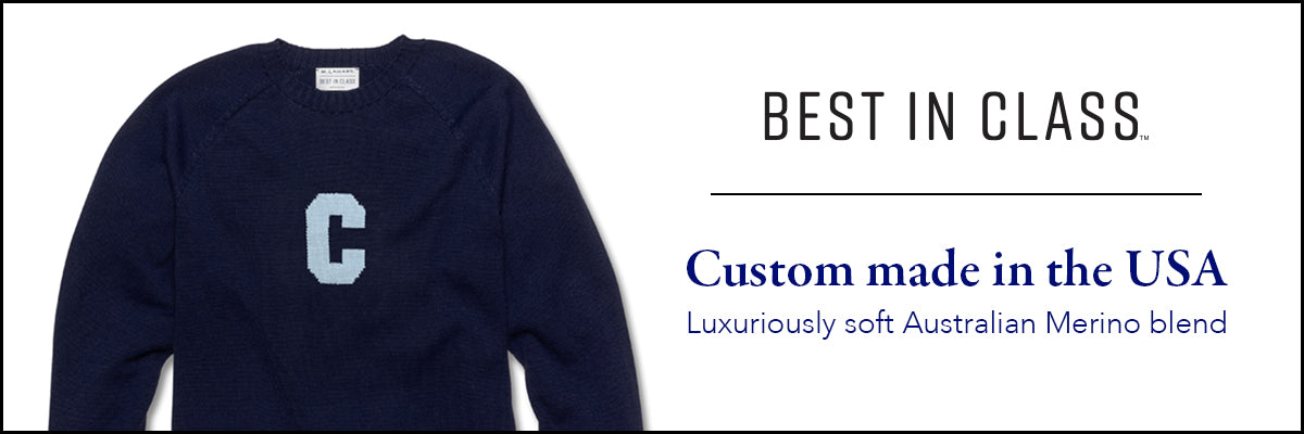 Columbia Sweater, Custom Made in the USA