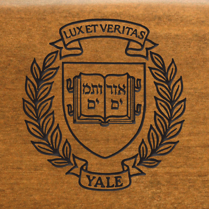 Yale Logo Engraved on Chair