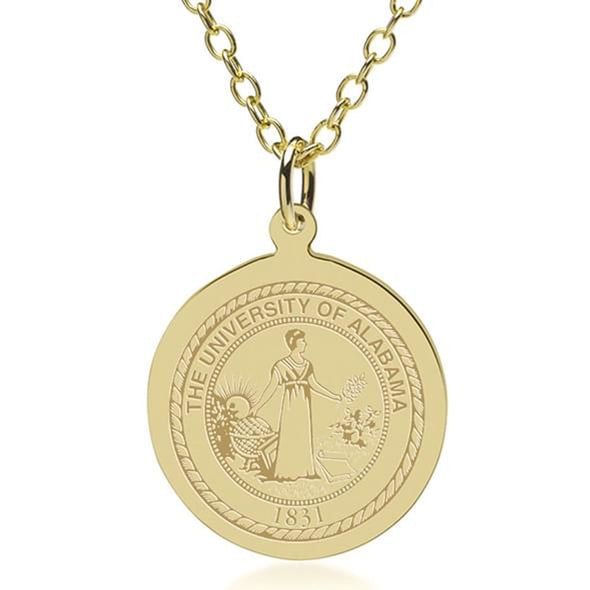 Alabama 18K Gold Pendant & Chain Shot #2