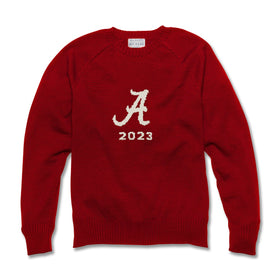 Alabama Class of 2023 Red and Ivory Sweater by M.LaHart Shot #1