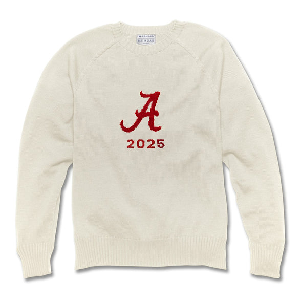 2025 Alabama  Ivory and Red Sweater Shot #1