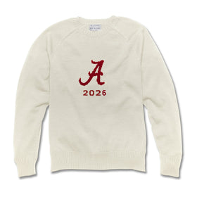 2026 Alabama Class Year Ivory and Red Sweater Shot #1