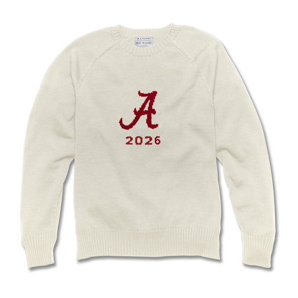 2026 Alabama Class Year Ivory and Red Sweater Shot #1