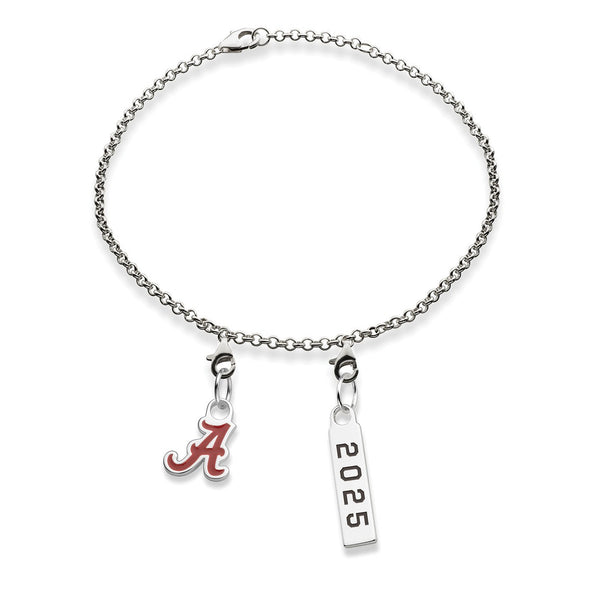 Alabama Class Year Sterling Silver Anklet Shot #1