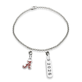 Alabama Class Year Sterling Silver Anklet Shot #1