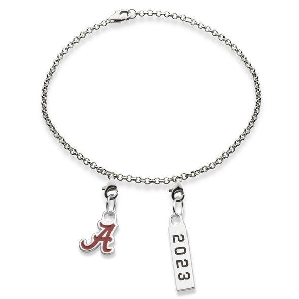 Alabama Class Year Sterling Silver Anklet Shot #4