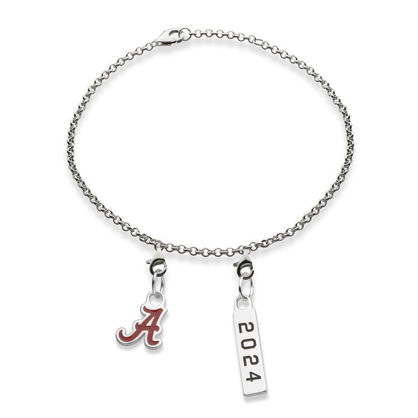 Alabama Class Year Sterling Silver Anklet Shot #3
