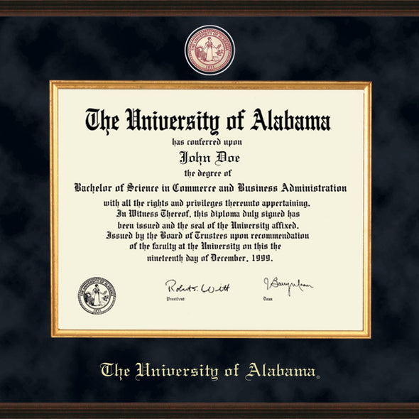 Alabama Excelsior Diploma Frame Shot #2