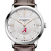 Alabama Men's Baume et Mercier 40mm Classima Quartz Watch with Silver Dial & Dark Brown Leather Strap