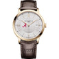 Alabama Men's Baume et Mercier 40mm Gold PVD Classima Watch with Silver Dial & Dark Brown Leather Strap Shot #2