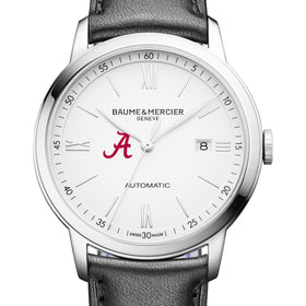 Alabama Men's Baume et Mercier 42mm Classima Automatic Watch with White Dial & Black Leather Strap Shot #1