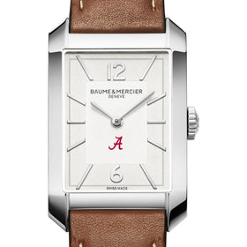 Alabama Men's Baume et Mercier 43X27mm Hampton Watch with Silver Dial & Tan Leather Strap Shot #1