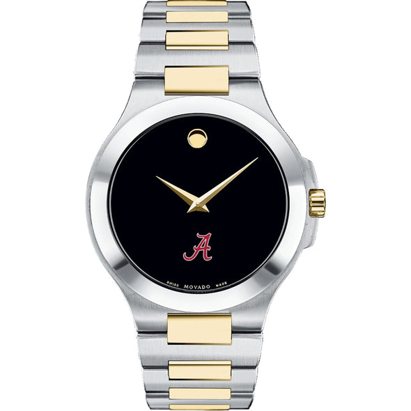 Alabama Men&#39;s Movado Collection Two-Tone Watch with Black Dial Shot #2