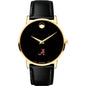 Alabama Men's Movado Gold Museum Classic Leather Shot #2