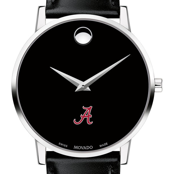Alabama Men&#39;s Movado Museum with Leather Strap Shot #1