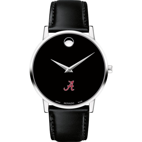 Alabama Men&#39;s Movado Museum with Leather Strap Shot #2