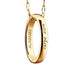 Alabama Monica Rich Kosann "Carpe Diem" Poesy Ring Necklace in Gold