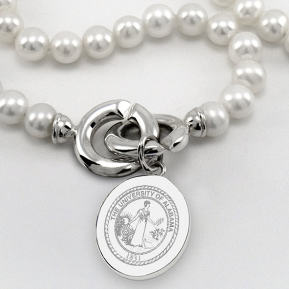 Alabama Pearl Necklace with Sterling Silver Charm Shot #2