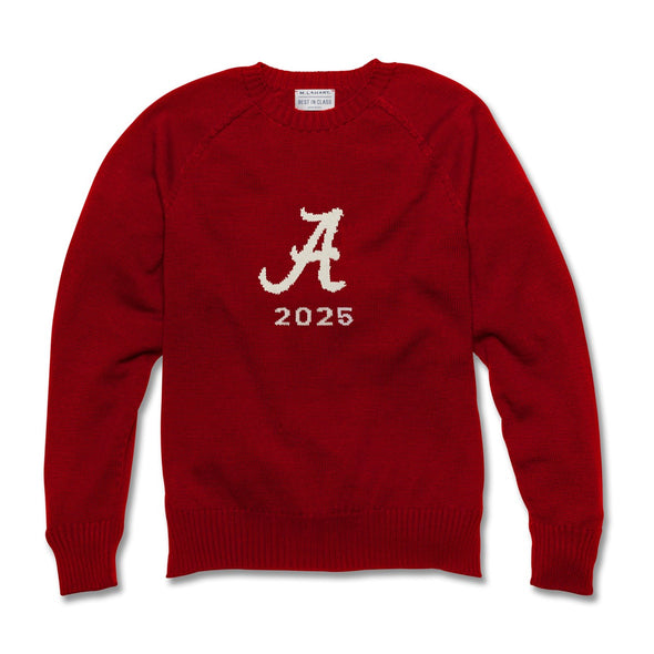 2025 Alabama Red and Ivory Sweater Shot #1