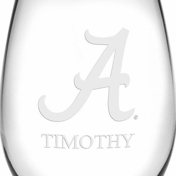 Alabama Stemless Wine Glasses Made in the USA Shot #3