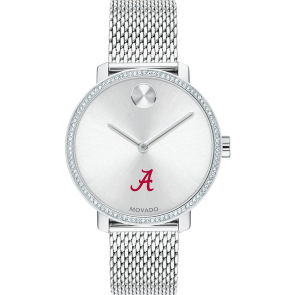 Alabama Women's Movado Bold with Crystal Bezel & Mesh Bracelet Shot #2
