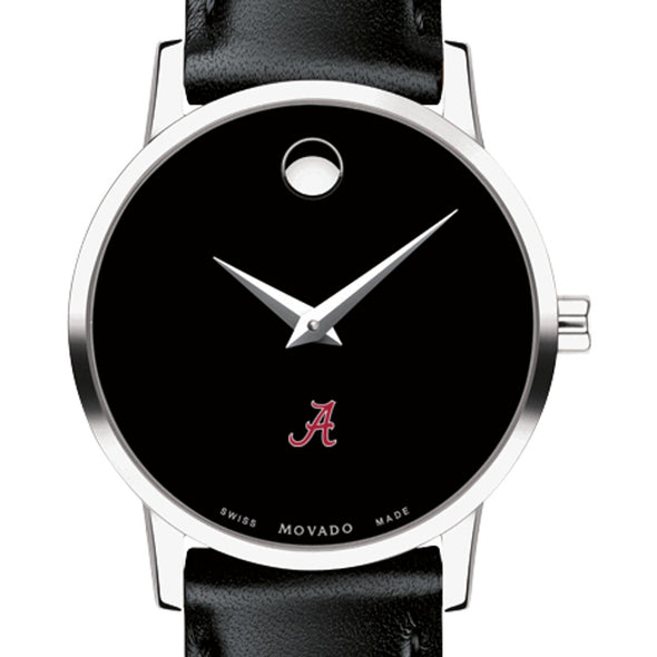 Alabama Women's Movado Museum with Leather Strap Shot #1