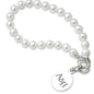 Alpha Delta Pi Pearl Bracelet with Sterling Charm Shot #1