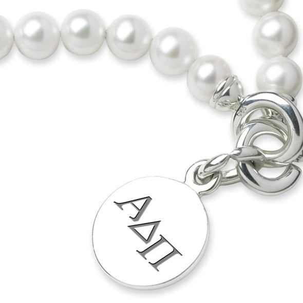 Alpha Delta Pi Pearl Bracelet with Sterling Charm Shot #2
