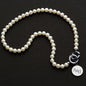Alpha Delta Pi Pearl Necklace with Sterling Charm Shot #1