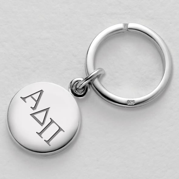 Alpha Delta Pi Sterling Silver Insignia Key Ring Shot #2