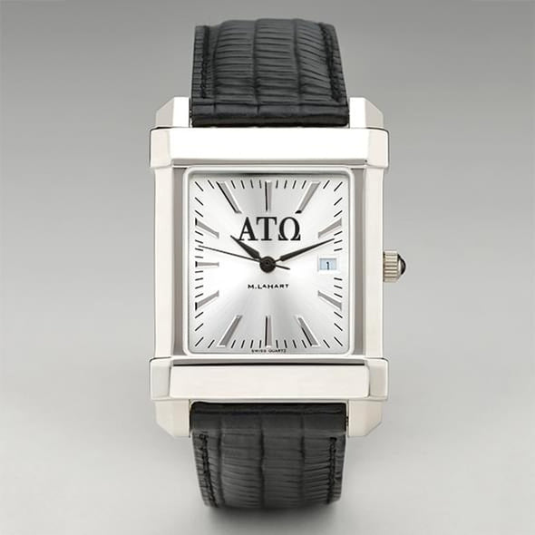 Alpha Tau Omega Men&#39;s Collegiate Watch with Leather Strap Shot #2