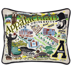 Appalachian State Embroidered Pillow Shot #1