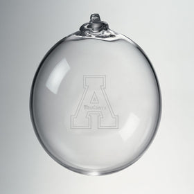 Appalachian State Glass Ornament by Simon Pearce Shot #1