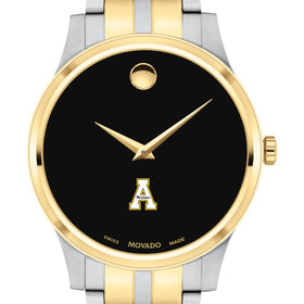 Appalachian State Men's Movado Collection Two-Tone Watch with Black Dial Shot #1