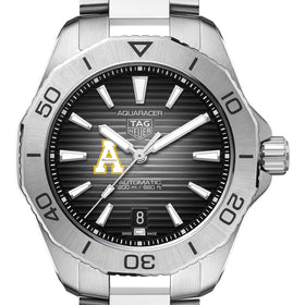 Appalachian State Men's TAG Heuer Steel Automatic Aquaracer with Black Dial Shot #1