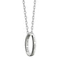 Appalachian State Monica Rich Kosann "Carpe Diem" Poesy Ring Necklace in Silver Shot #1
