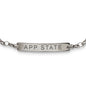 Appalachian State Monica Rich Kosann Petite Poesy Bracelet in Silver Shot #2