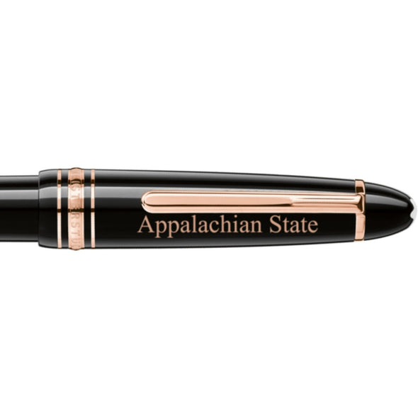 Appalachian State Montblanc Meisterstück LeGrand Ballpoint Pen in Red Gold Shot #2
