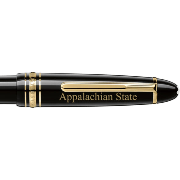 Appalachian State Montblanc Meisterstück Midsize Ballpoint Pen in Gold Shot #2