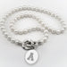 Appalachian State Pearl Necklace with Sterling Silver Charm
