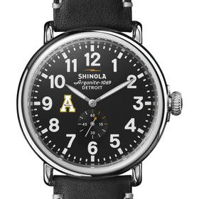 Appalachian State Shinola Watch, The Runwell 47 mm Black Dial Shot #1