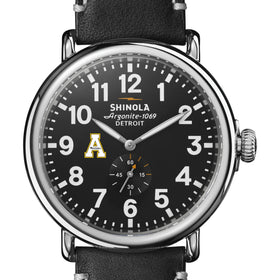 Appalachian State Shinola Watch, The Runwell 47mm Black Dial Shot #1