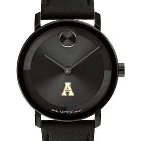 Appalachian State University Men's Movado BOLD with Black Leather Strap Shot #1