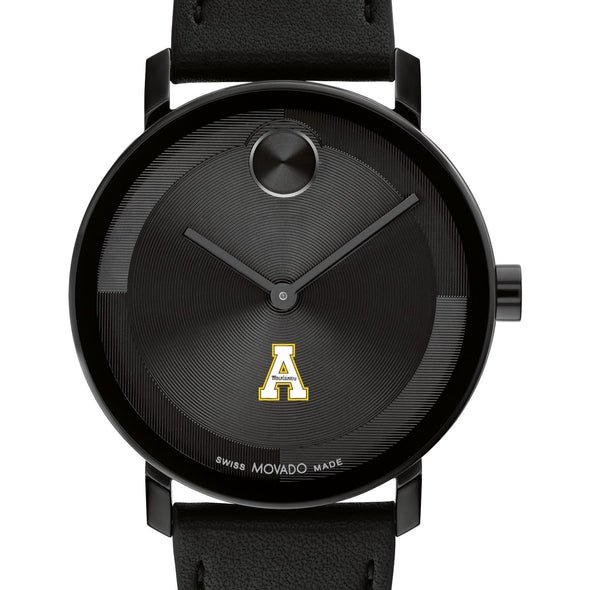 Appalachian State University Men's Movado BOLD with Black Leather Strap Shot #1