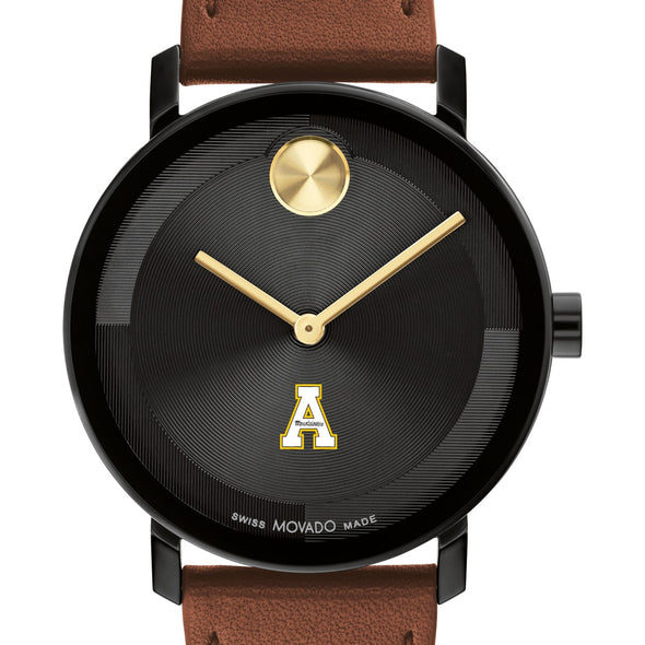 Appalachian State University Men's Movado BOLD with Cognac Leather Strap Shot #1