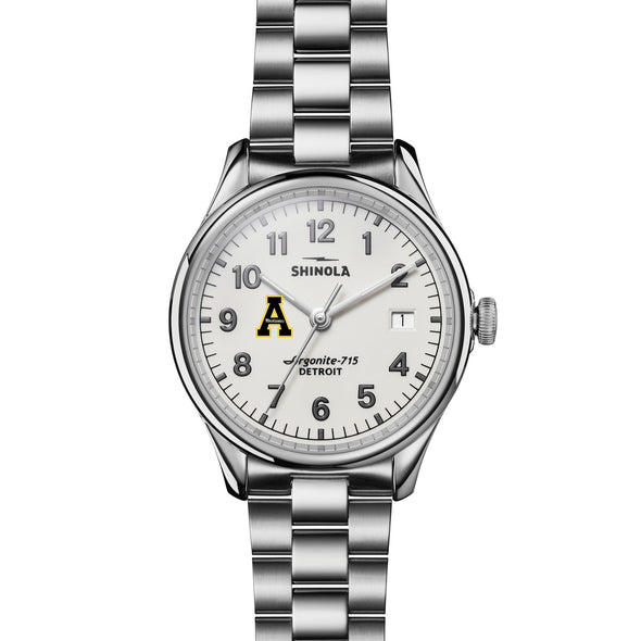 Appalachian State University Shinola Watch, The Vinton 38 mm Alabaster Dial at M.LaHart & Co. Shot #2