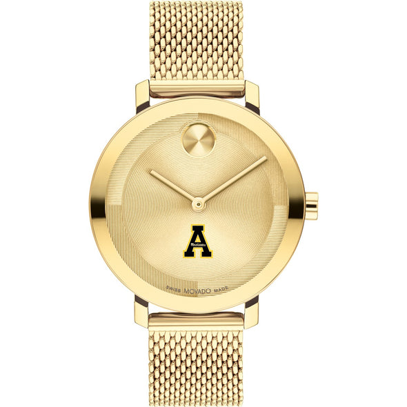 Appalachian State University Women's Movado Bold Gold with Mesh Bracelet Shot #2