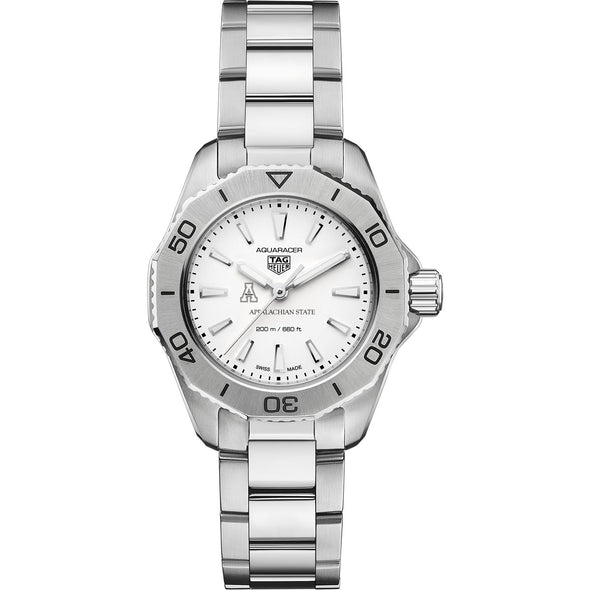 Appalachian State Women&#39;s TAG Heuer Steel Aquaracer with Silver Dial Shot #2