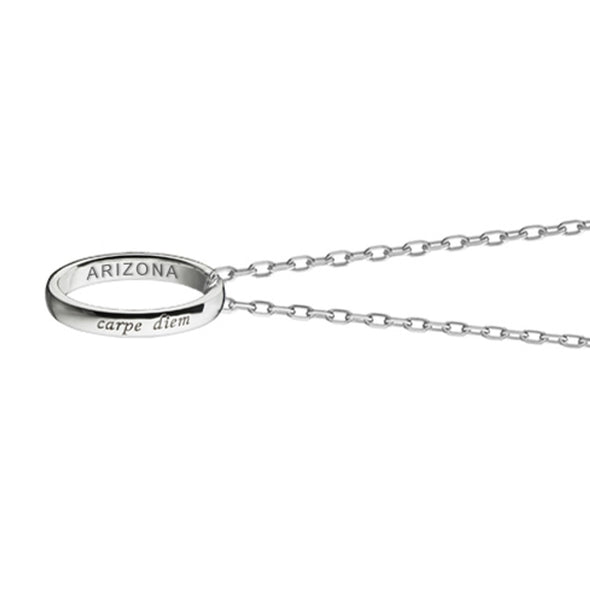 Arizona Monica Rich Kosann "Carpe Diem" Poesy Ring Necklace in Silver Shot #3