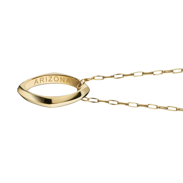 Arizona Monica Rich Kosann Poesy Ring Necklace in Gold Shot #3
